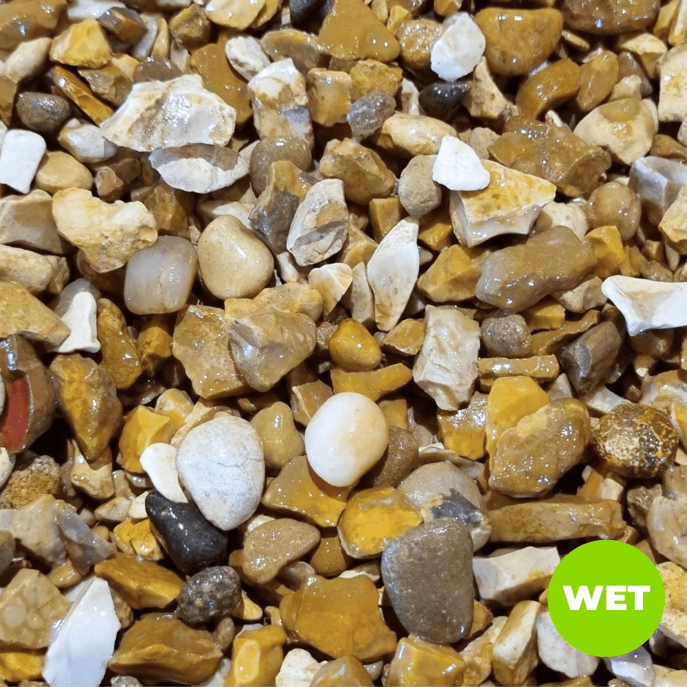 Golden Gravel Chippings by Dandy's Topsoil & Landscape Supplies