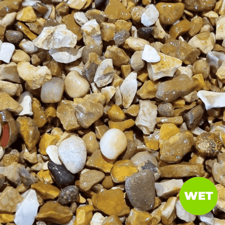 Golden Gravel Chippings by Dandy's Topsoil & Landscape Supplies