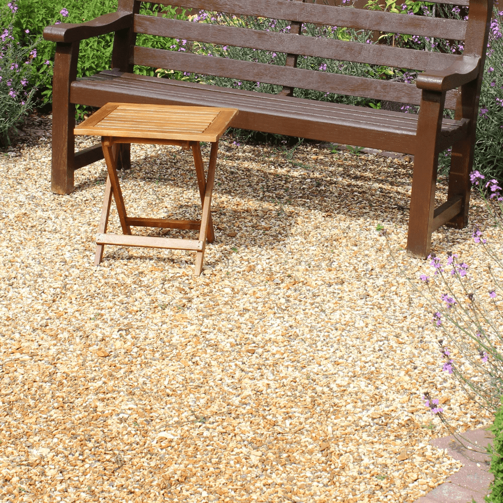 Golden Gravel Chippings by Dandy's Topsoil & Landscape Supplies