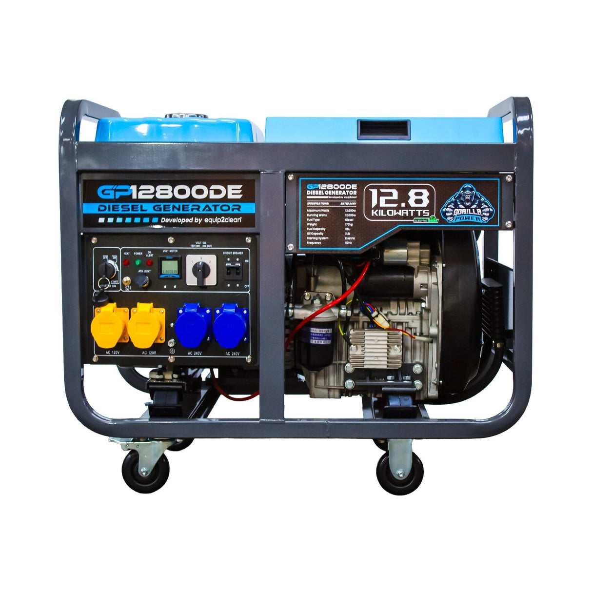Gorilla Power 12800W Diesel Generator with Key Start - GP12800DE – High-Performance & Heavy-Duty Power - Armstrong Cheshire