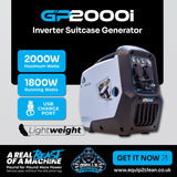 Gorilla Power 2000W Inverter Suitcase Generator - GP2000i  – Ultra-Portable & Fuel Efficient - Armstrong Cheshire