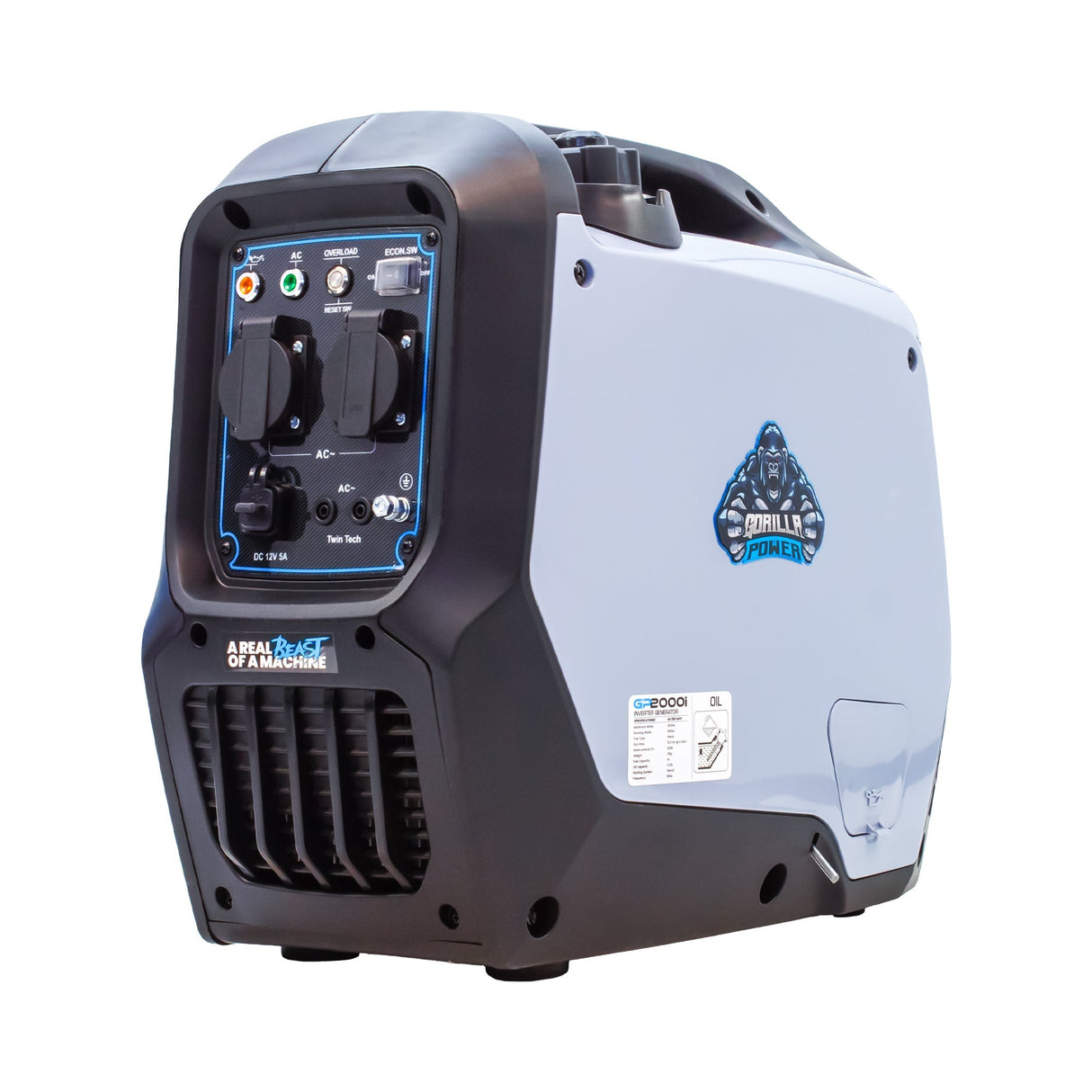 Gorilla Power 2000W Inverter Suitcase Generator - GP2000i  – Ultra-Portable & Fuel Efficient - Armstrong Cheshire