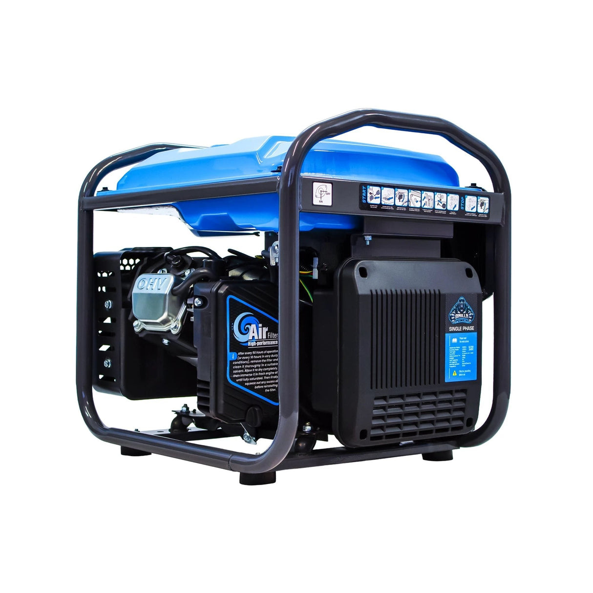Gorilla Power 5000W Inverter Open Frame Generator with Electric Start - GP5000iE  – Maximum Power & Efficiency - Armstrong Cheshire