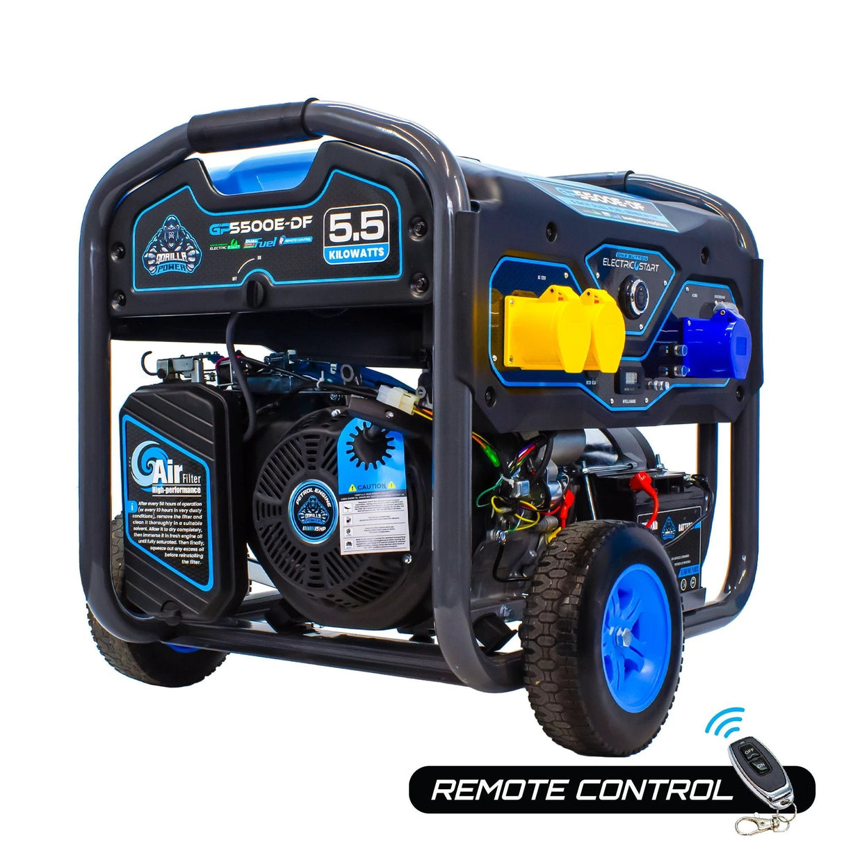 Gorilla Power 5500W Dual-Fuel Generator with Electric Start - GP5500E-DF  – Reliable & Fuel Efficient - Armstrong Cheshire
