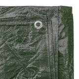 Green M-Grade Tarpaulin with 10 Metres of 6mm Bungee Rope