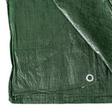 Green S-Grade Tarpaulin with 10 Metres of 6mm Bungee Rope