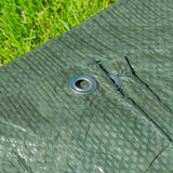 Green S-Grade Tarpaulin with 10 Metres of 6mm Bungee Rope