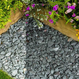 Green Slate Chippings 20mm 20kg Bag Pallet of 49 - Armstrong Cheshire