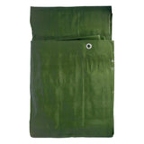 Green/Brown L-Grade Tarpaulin with 20 x 6" Bungee Balls (White)