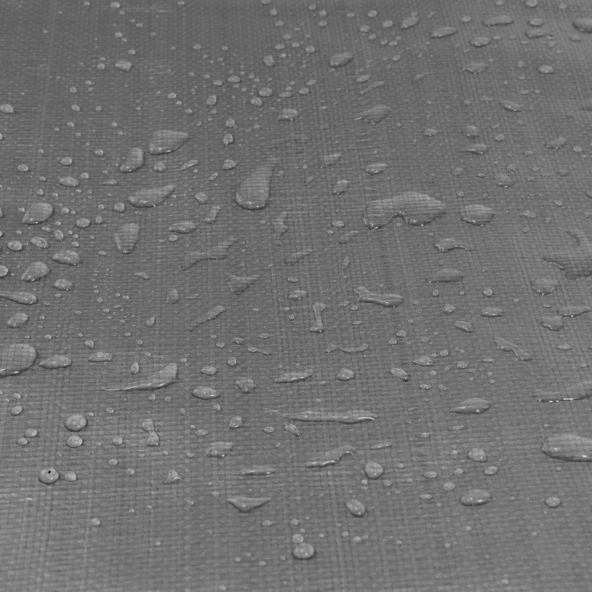 Grey L-Grade Tarpaulin with 20 x 4" Bungee Balls (White)