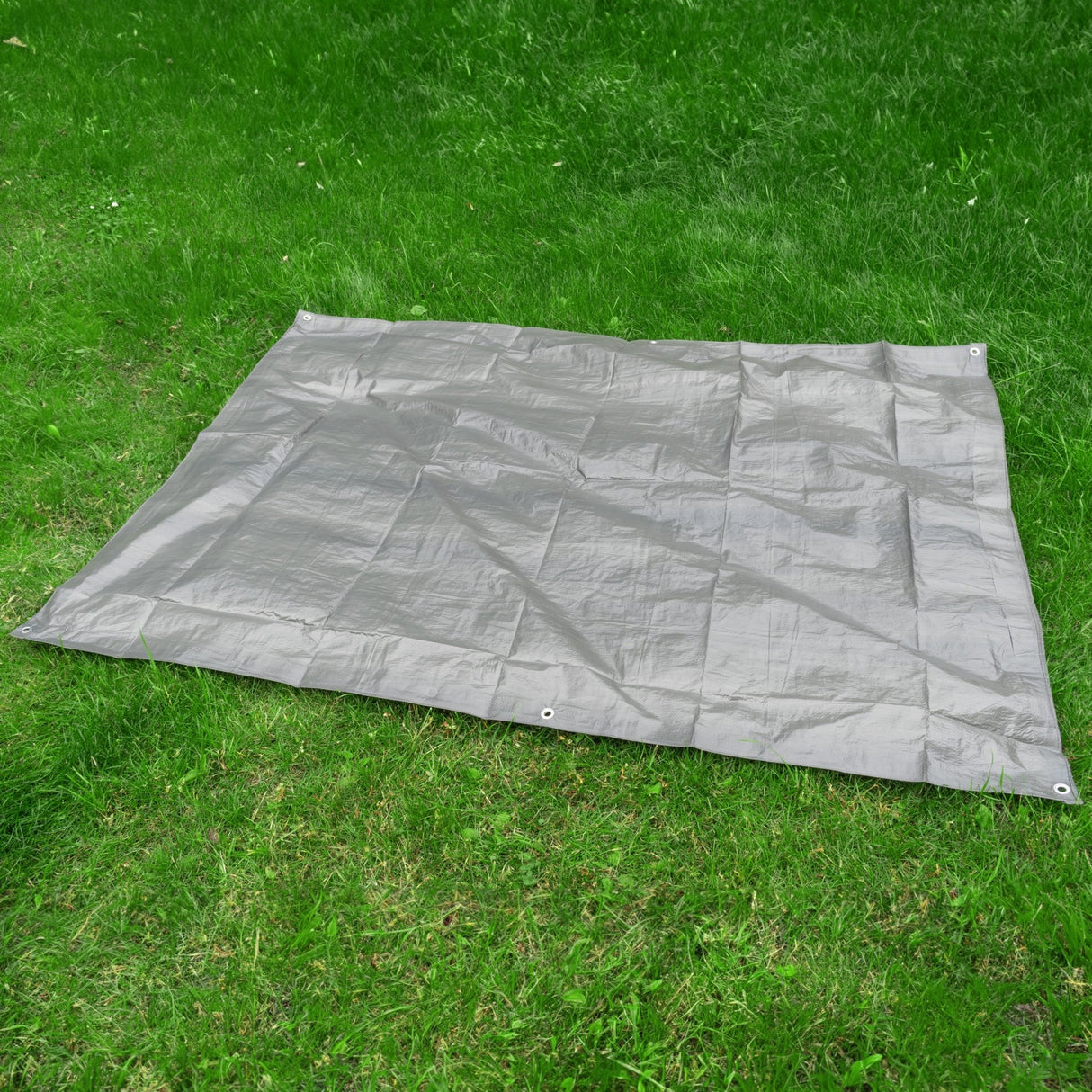 Grey S-Grade Tarpaulin with 10 Metres of 8mm Bungee Rope