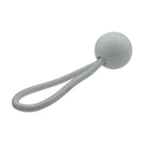 Grey S-Grade Tarpaulin with 20 x 4" Bungee Balls (White)