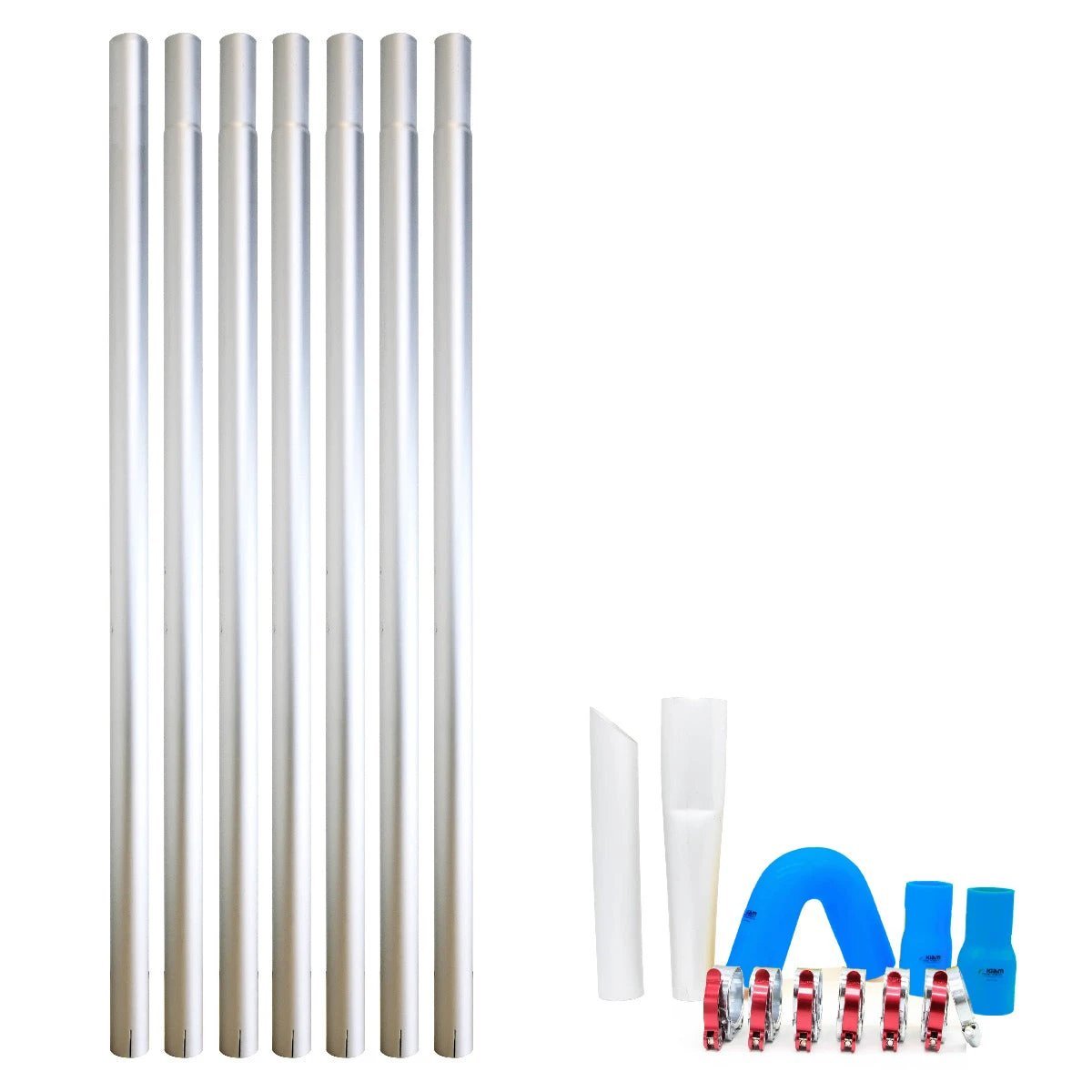 Gutter Vacuum Pole Kits Lightweight Aerospace Aluminium (51mm Diameter) 20-40ft - Armstrong Cheshire