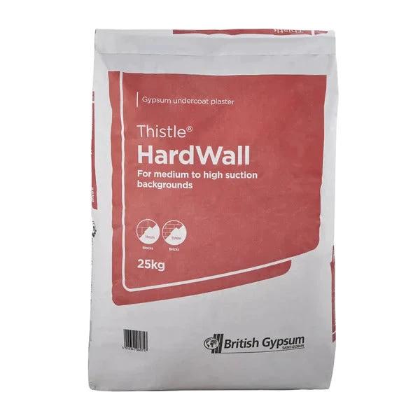 Gyproc Thistle Hardwall Plaster 25kg Bag - Armstrong Cheshire