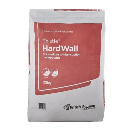 Gyproc Thistle Hardwall Plaster 25kg Bag - Armstrong Cheshire