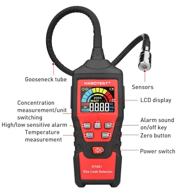 HABOTEST HT601B Combustible Gas Detector Thousand Battery Model with Numerical Display, HT601B - Armstrong Cheshire