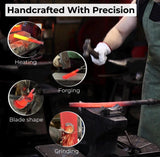 Hand-Forged Spoon Carving Knife Set: Carbon Steel, Ash Handles, Leather Sheath by CraftoriaShop