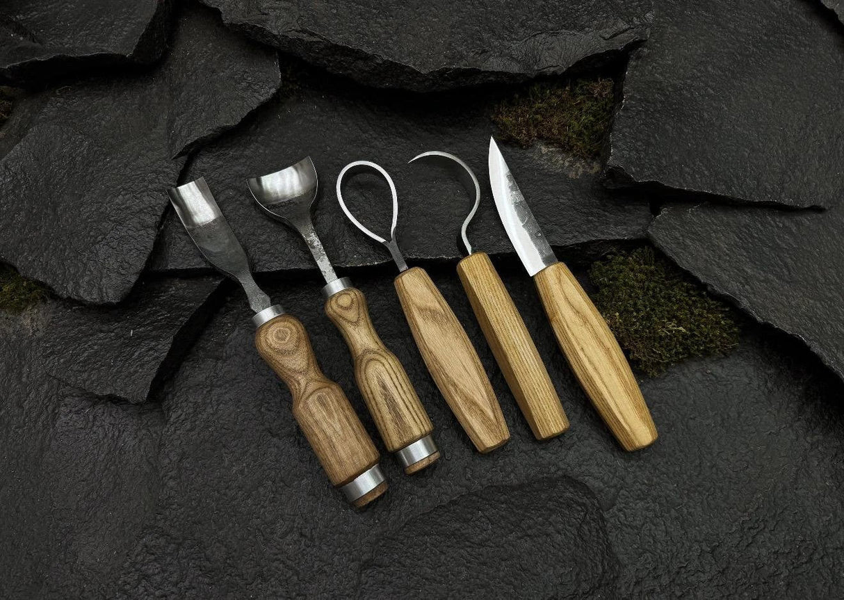 Handmade Wood Carving Tools Set | Professional Whittling Knives UK by CraftoriaShop