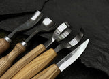 Handmade Wood Carving Tools Set | Professional Whittling Knives UK by CraftoriaShop