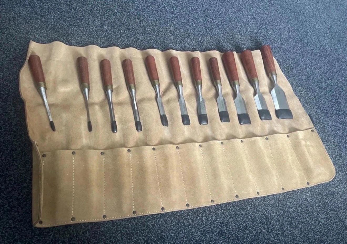 Handmade Woodworking Chisel Set | Traditional Wood Carving Tools for Craftsmen & Carpenters by CraftoriaShop