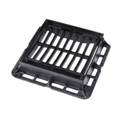 Hinged & Dished Gully Grate & Frame 302 x 302 x 75mm - Armstrong Cheshire