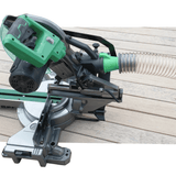 Hose Adapter for Hikoki C3610DRA & C8FSHG Mitre Chop Saw to 38, 40, 45, 50, 63 mm Hose Pipe by Helios Creations