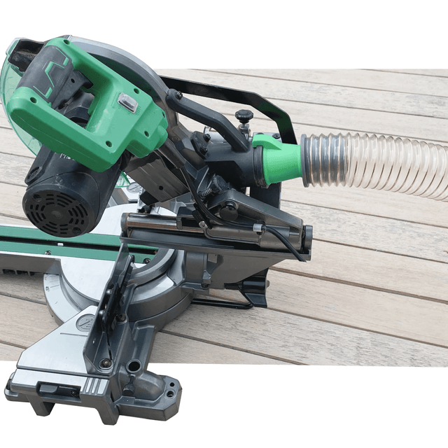 Hose Adapter for Hikoki C3610DRA & C8FSHG Mitre Chop Saw to 38, 40, 45, 50, 63 mm Hose Pipe by Helios Creations