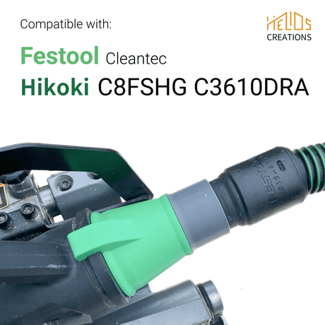 Hose Adaptor For Hikoki Mitre Saw to Festool Cleantec by Helios Creations
