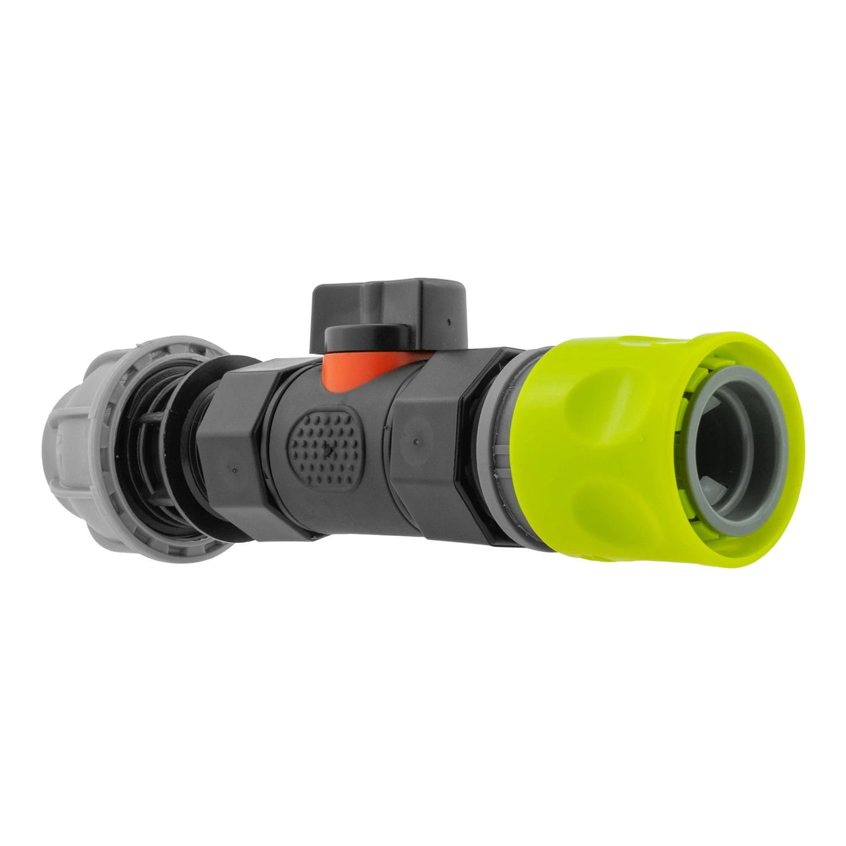 Hose Connector Lime with In-Line BSPF Valve and 20mm MDPE Straight - Armstrong Cheshire