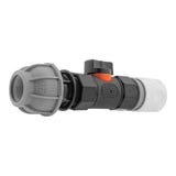 Hose Connector WL with In-Line BSPF Valve and 20mm MDPE Straight - Armstrong Cheshire