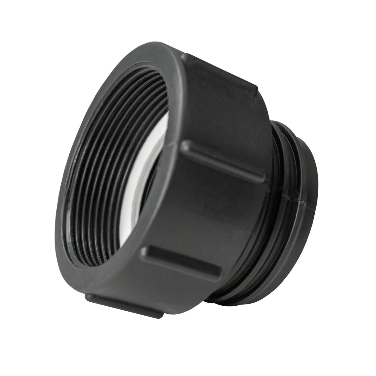 IBC 2” BSPF – S60X6 Cap with S60X6 – ½” BSPF Cap and Lever Tap ½” Barb - Armstrong Cheshire