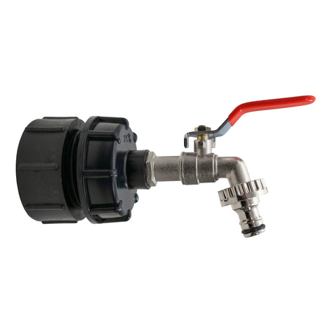 IBC 2” BSPF – S60X6 Cap with S60X6 – ½” BSPF Cap and Quick Connect Lever Tap ½” BSP - Armstrong Cheshire