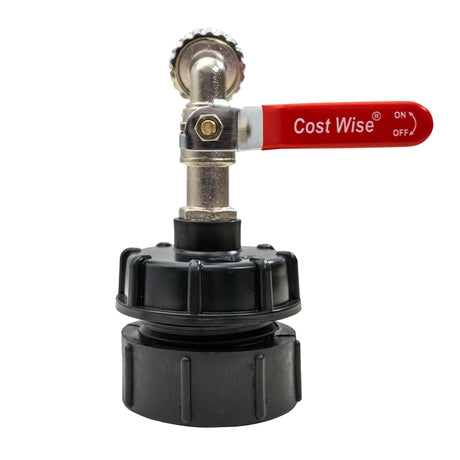 IBC 2” BSPF – S60X6 Cap with S60X6 – ½” BSPF Cap and Quick Connect Lever Tap ½” BSP - Armstrong Cheshire