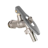 IBC 2" S60X6 - 1/2" BSP Cap with Lever Tap Hose Barb and Lever Lock - Armstrong Cheshire