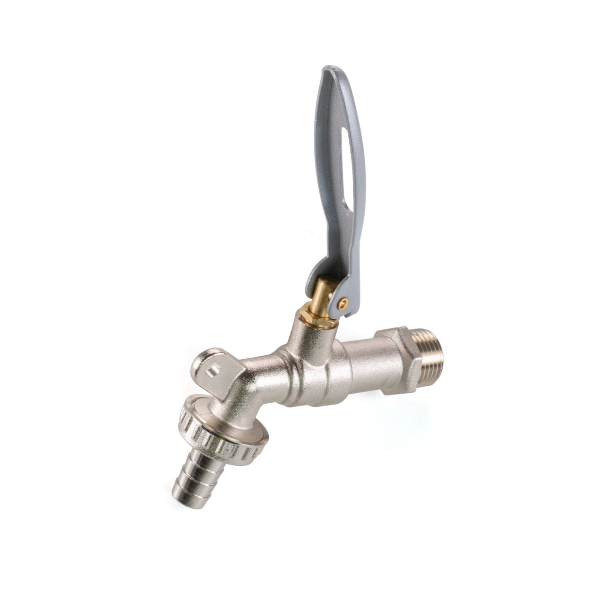 IBC 2" S60X6 - 1/2" BSP Cap with Lever Tap Hose Barb and Lever Lock - Armstrong Cheshire