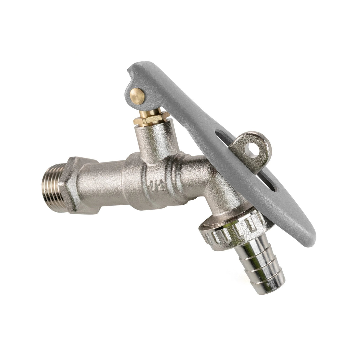 IBC 2" S60X6 - 1/2" BSP Cap with Lever Tap Hose Barb and Lever Lock - Armstrong Cheshire