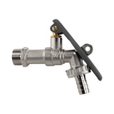 IBC 2" S60X6 - 1/2" BSP Cap with Lever Tap Hose Barb and Lever Lock - Armstrong Cheshire