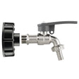 IBC 2" S60X6 - 1/2" BSP Cap with Lever Tap Hose Barb and Side Lock - Armstrong Cheshire