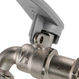 IBC 2" S60X6 - 1/2" BSP Extender Adaptor with Lever Tap with Hose Barb and Side Lock - Armstrong Cheshire