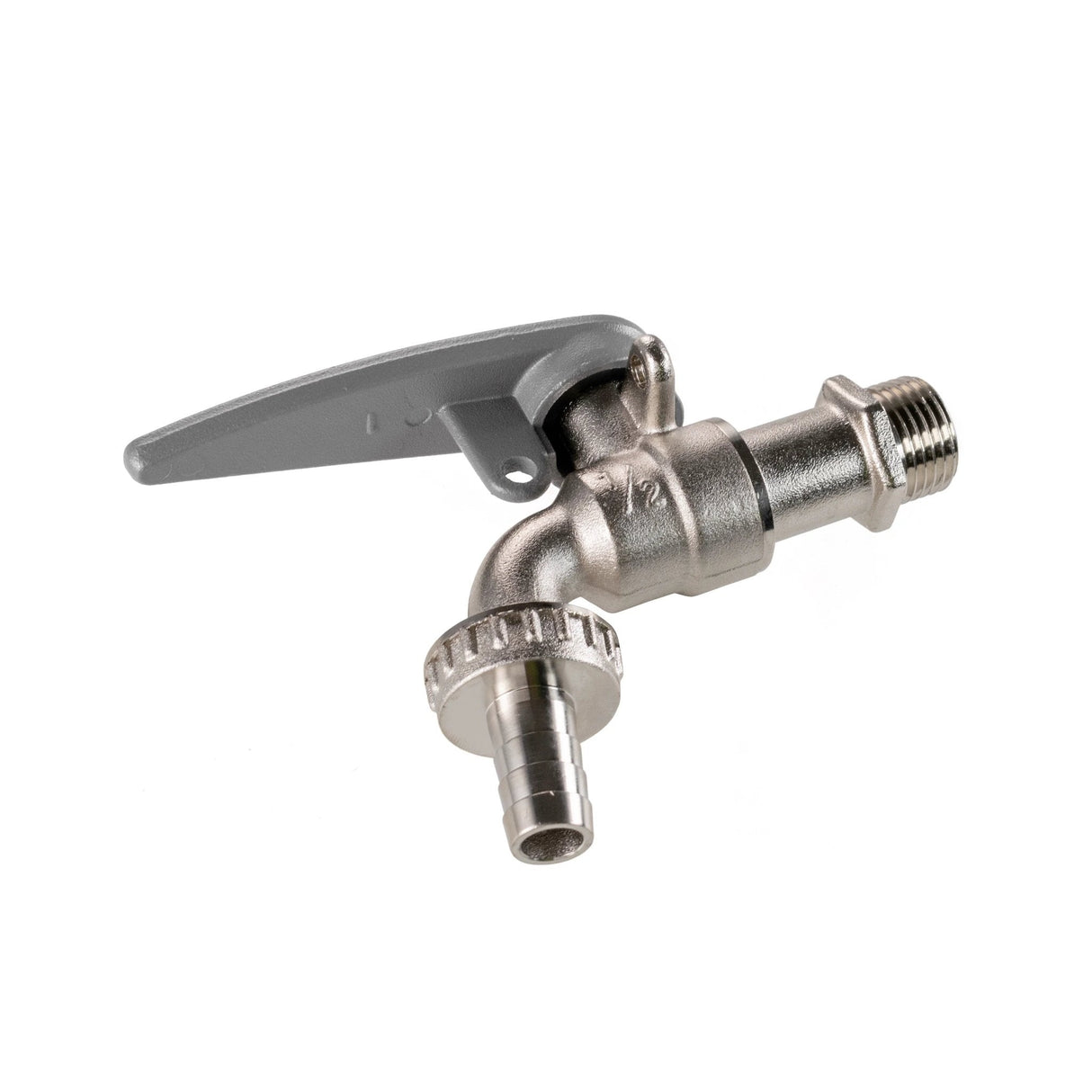 IBC 2" S60X6 - 1/2" BSP Extender Adaptor with Lever Tap with Hose Barb and Side Lock - Armstrong Cheshire