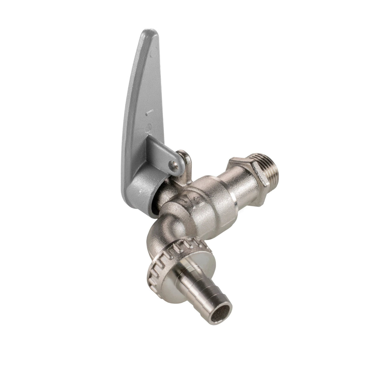 IBC 2" S60X6 - 1/2" BSP Extender Adaptor with Lever Tap with Hose Barb and Side Lock - Armstrong Cheshire