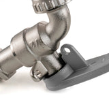 IBC 2" S60X6 - 1/2" BSP Extender Adaptor with Lever Tap with Hose Barb and Side Lock - Armstrong Cheshire