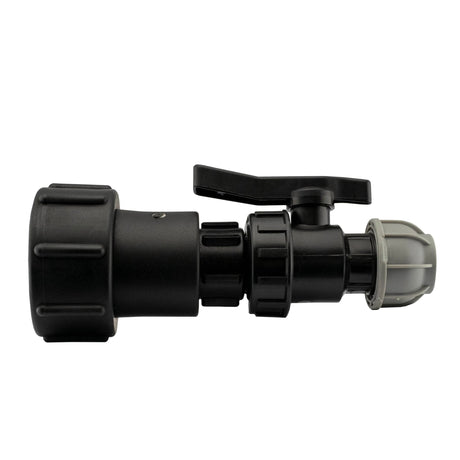IBC 2” S60X6 - 1/2" BSPF Extender Adaptor with 20mm MDPE Valve - Armstrong Cheshire