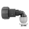IBC 2” S60X6 – 3/4" BSPF Extender Adaptor with MDPE Elbow 20mm - Armstrong Cheshire