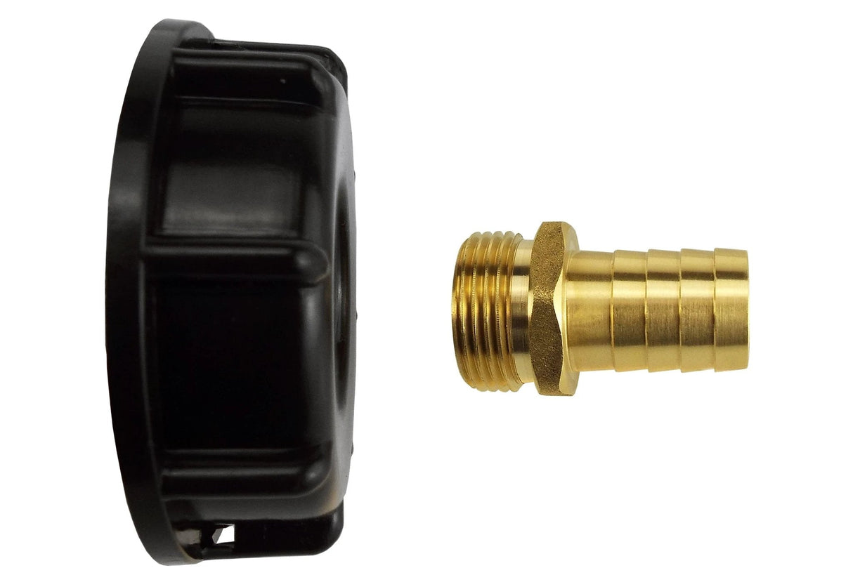 IBC 2” S60X6 Cap with 13mm Brass Barb - Armstrong Cheshire