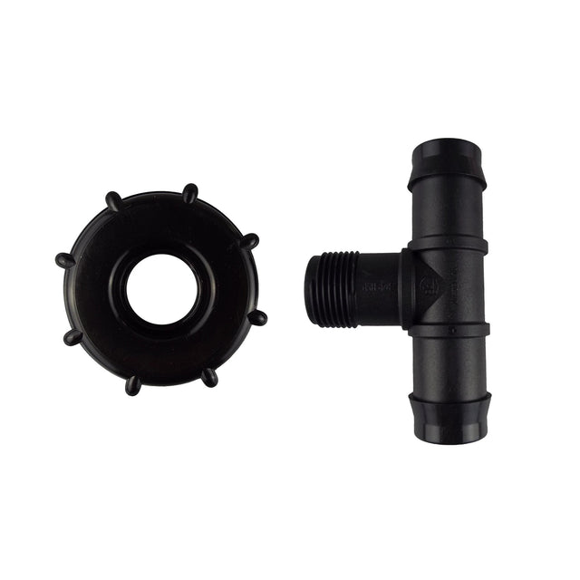 IBC 2” S60X6 Cap with 19mm Barbed Tee - Armstrong Cheshire
