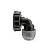 IBC 2” S60X6 Cap with 25mm MDPE Elbow - Armstrong Cheshire