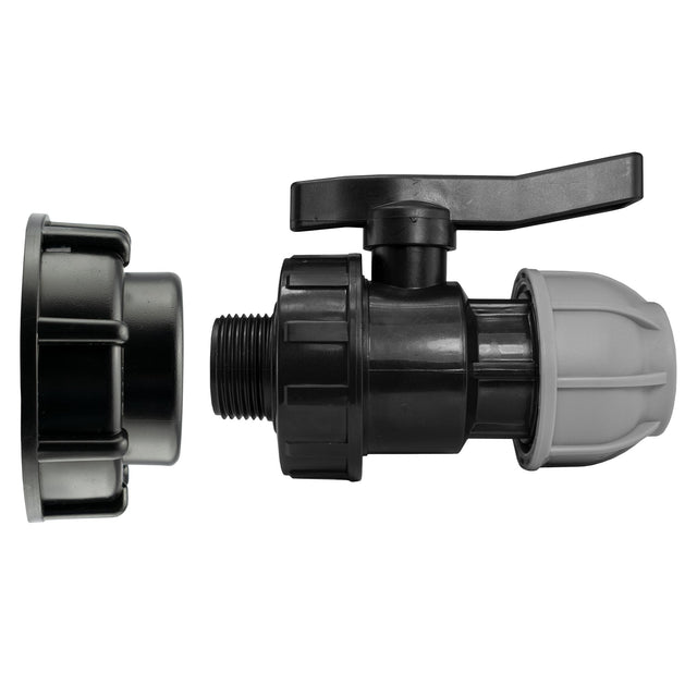 IBC 2” S60X6 Cap with 32mm MDPE Valve - Armstrong Cheshire