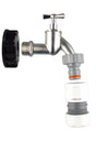 IBC 2” S60X6 Cap with Bib Tap and Max Flo Hose Connectors Set - Armstrong Cheshire