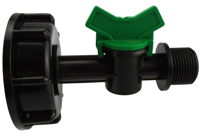IBC 2” S60X6 Cap with ¾” BSP Male Threaded Irrigation Valve - Armstrong Cheshire